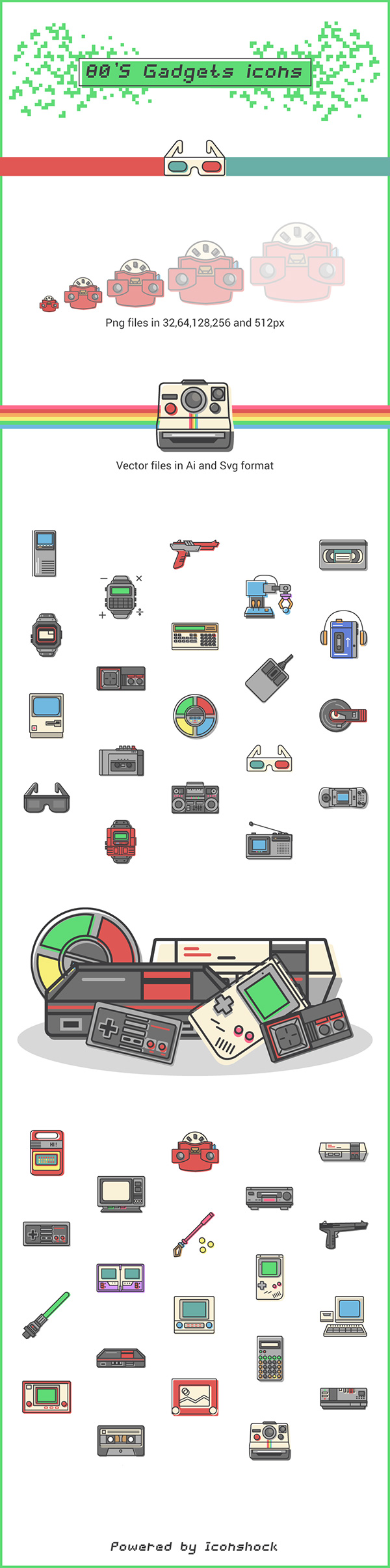 80年代のガジェットアイコン