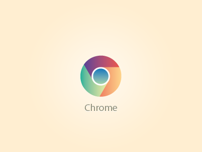 GooglePlayの配色をベースにしたお洒落なChromeアイコン