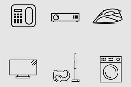 25 free vector consumer electronics icons