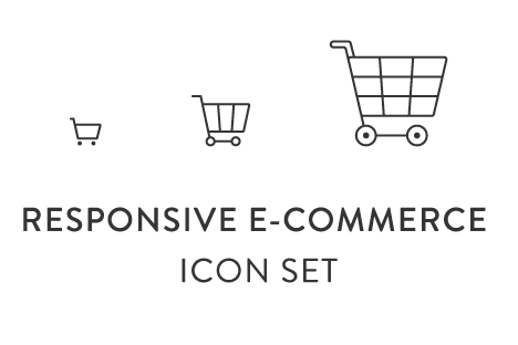 ECサイトで使えるレスポンシブ対応のアイコンセット